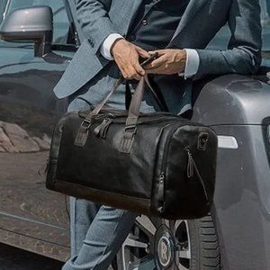New Men's H22 Faux Leather Duffel Bags